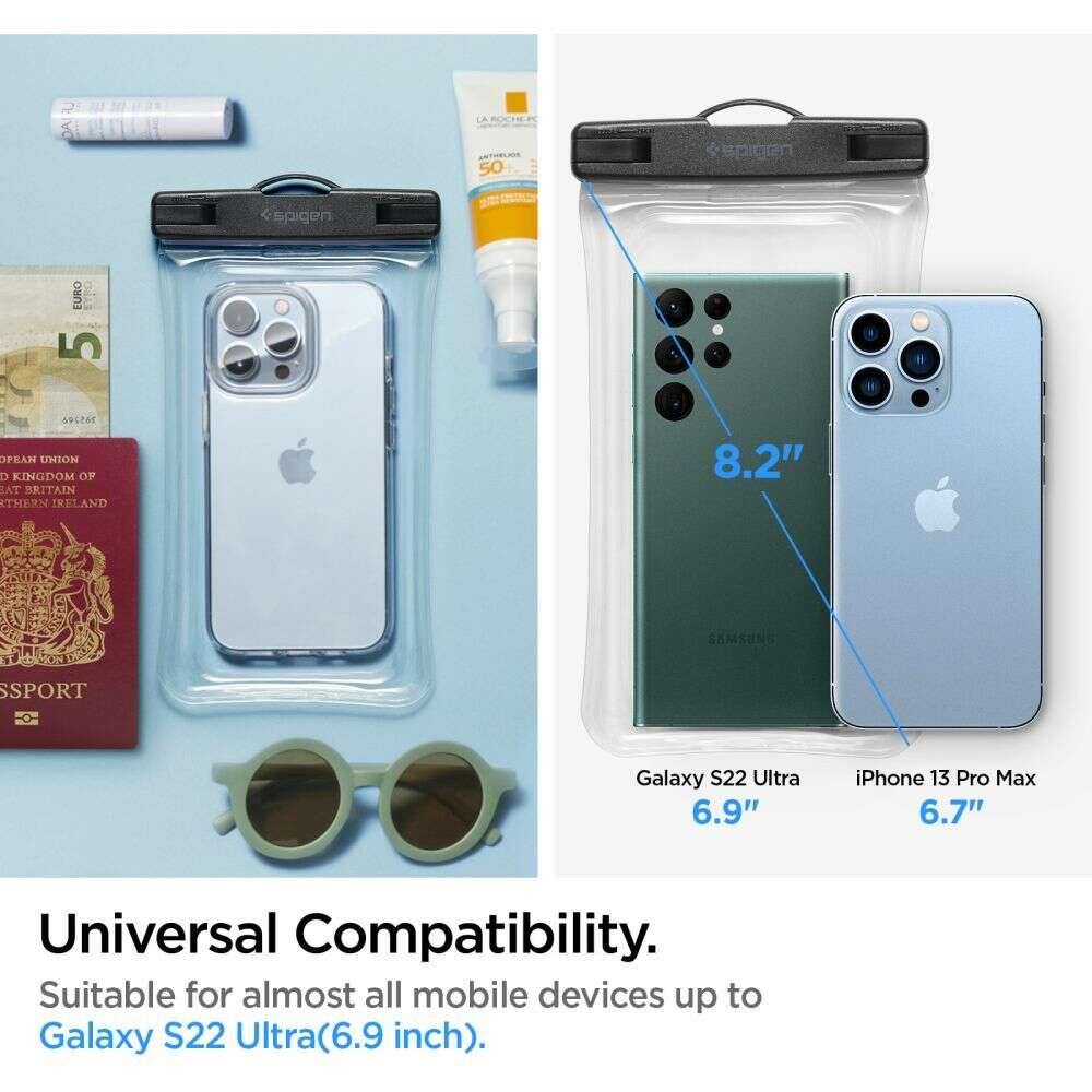 Spigen A610 Αδιάβροχη Θήκη για Κινητό Universal Waterproof  Float Phone Case (Διάφανο)