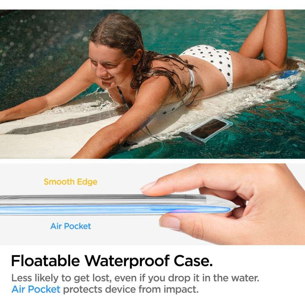 Spigen A610 Αδιάβροχη Θήκη για Κινητό Universal Waterproof  Float Phone Case (Διάφανο)