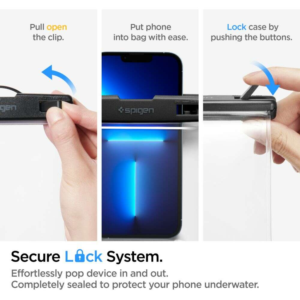 Spigen A601 Αδιάβροχη Θήκη για Κινητό Universal Waterproof  Phone Case (Διάφανο)