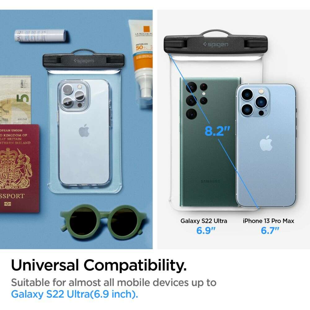 Spigen A601 Αδιάβροχη Θήκη για Κινητό Universal Waterproof  Phone Case (Διάφανο)