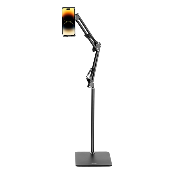 XO C137 Μεταλλικό Stand Δαπέδου Κινητού/tablet 135cm 3.5" - 11" (Μαύρο)
