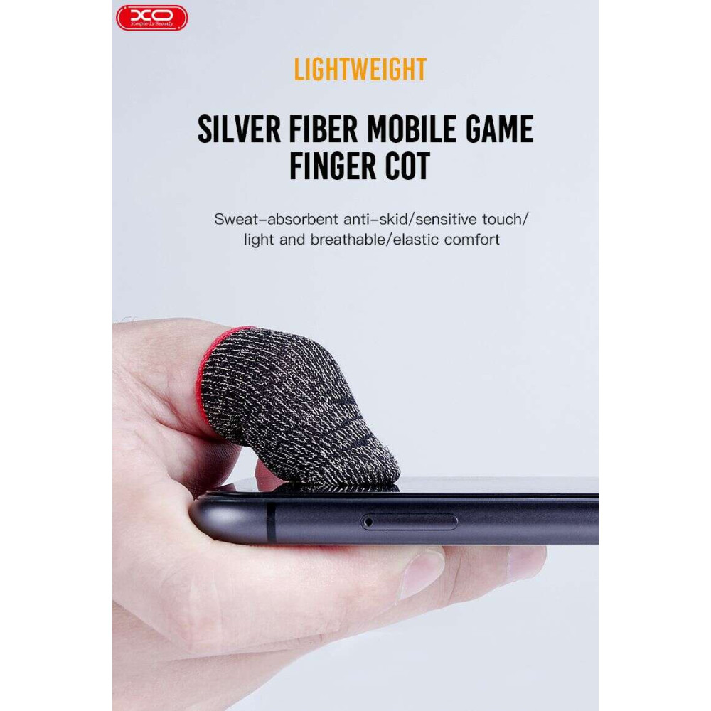 XO ZT-1b Μobile Gaming Finger Sleeve (Silver)