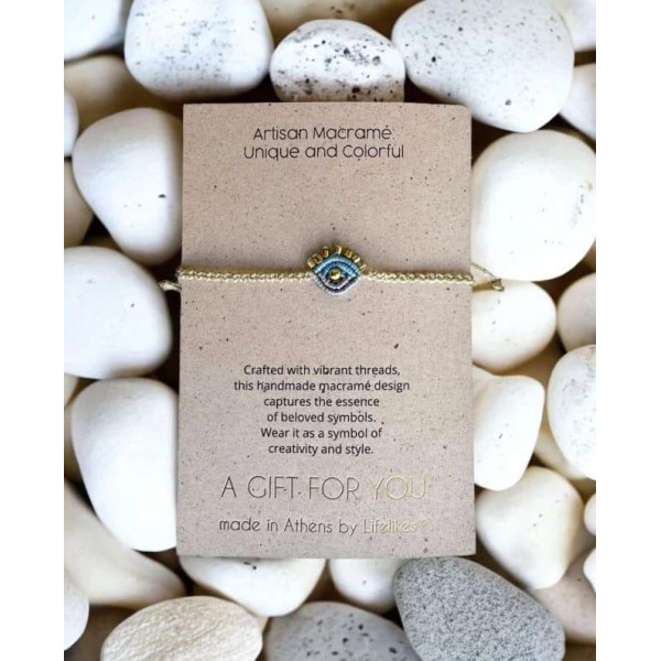 LifeLikes Μακραμέ Μάτι Γαλάζιο