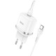 Hoco Φορτιστής Victorious N24 με καλώδιο Type-C σε Type-C PD  QC3.0 20W (Λευκ΄ο)