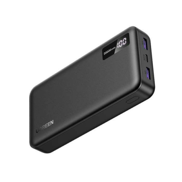 Ugreen PB312/25683 Power Bank 20000mAh 20W PD x 1 & QC3.0 x 2 (Μαύρο)