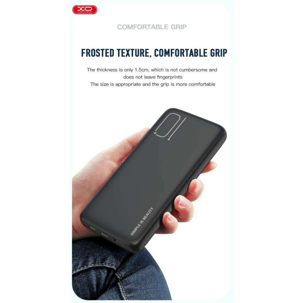 XO PR182 Power Bank 10000mAh (Μαύρο)