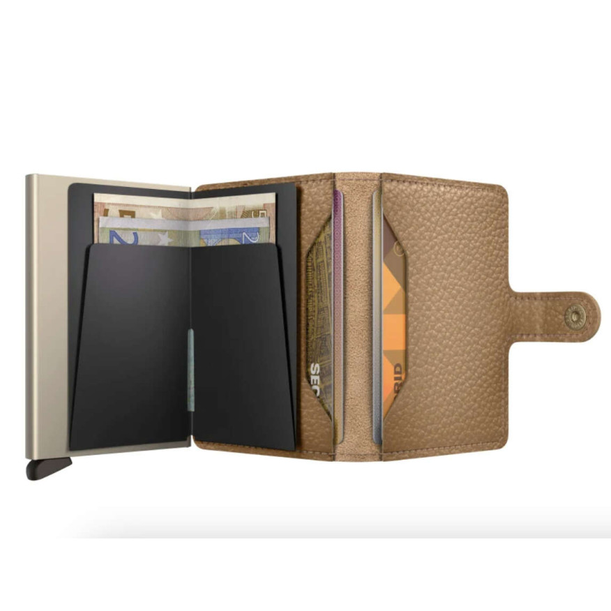 Secrid Miniwallet Πορτοφόλι Pebble (Cappuccino)