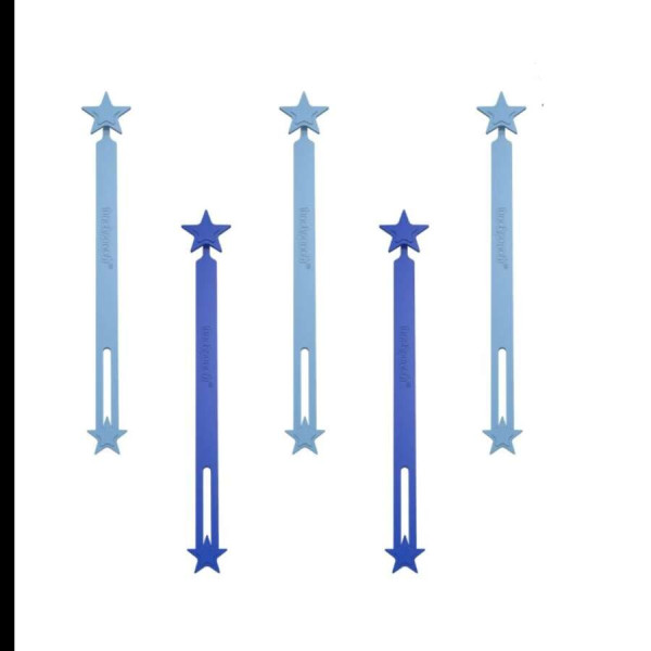 Lunch Punch Wrap Bands Σιλικόνης 5 τμχ (Μπλε)