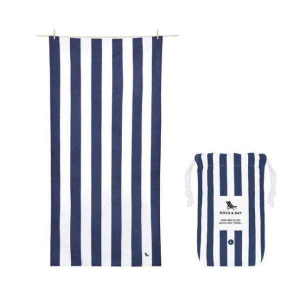 Dock & Bay Cabana Πετσέτα Θαλάσσης Μικροΐνών 160 x 90 cm - Whitsunday Blue