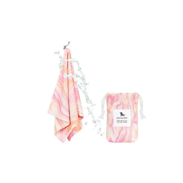 Dock & Bay Δροσιστική πετσέτα γυμναστικής 69 x 33 cm - Peach Melba