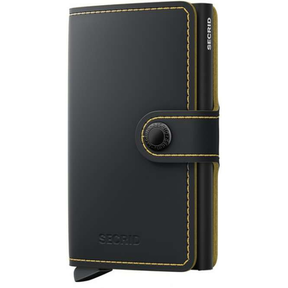 Secrid Miniwallet Πορτοφόλι Matte (Black-Ochre)