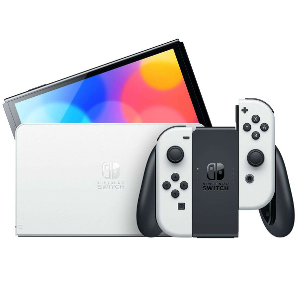 Nintendo Switch OLED Neon White Joy-Con