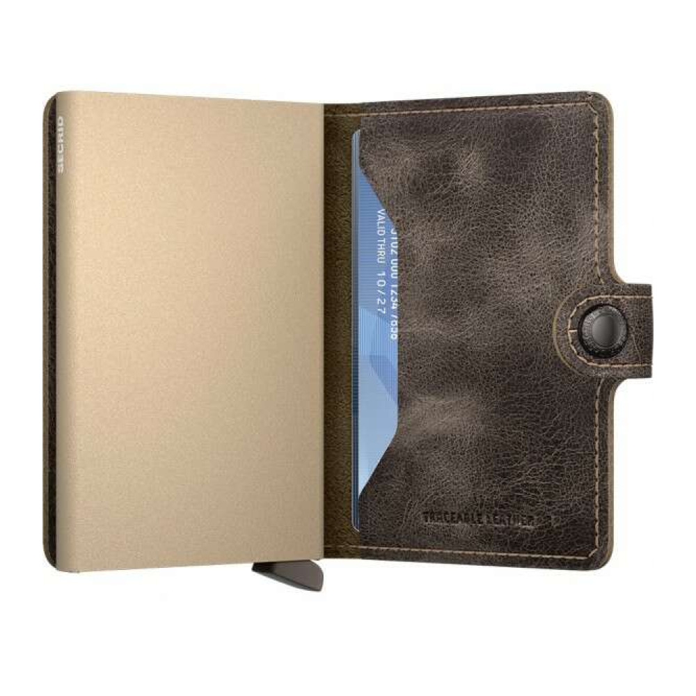 Secrid Miniwallet Πορτοφόλι Vintage Traceable (Clay)