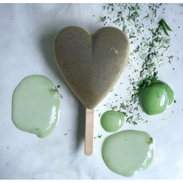 Greek Alchemist Mint Bar Σαπούνι σε σχήμα Καρδιάς