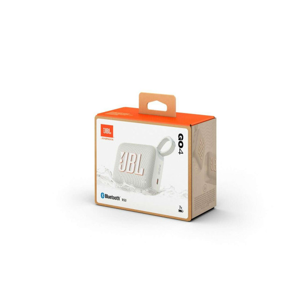 JBL GO 4 Φορητό Ηχείο Bluetooth 4,2W (Λευκό)
