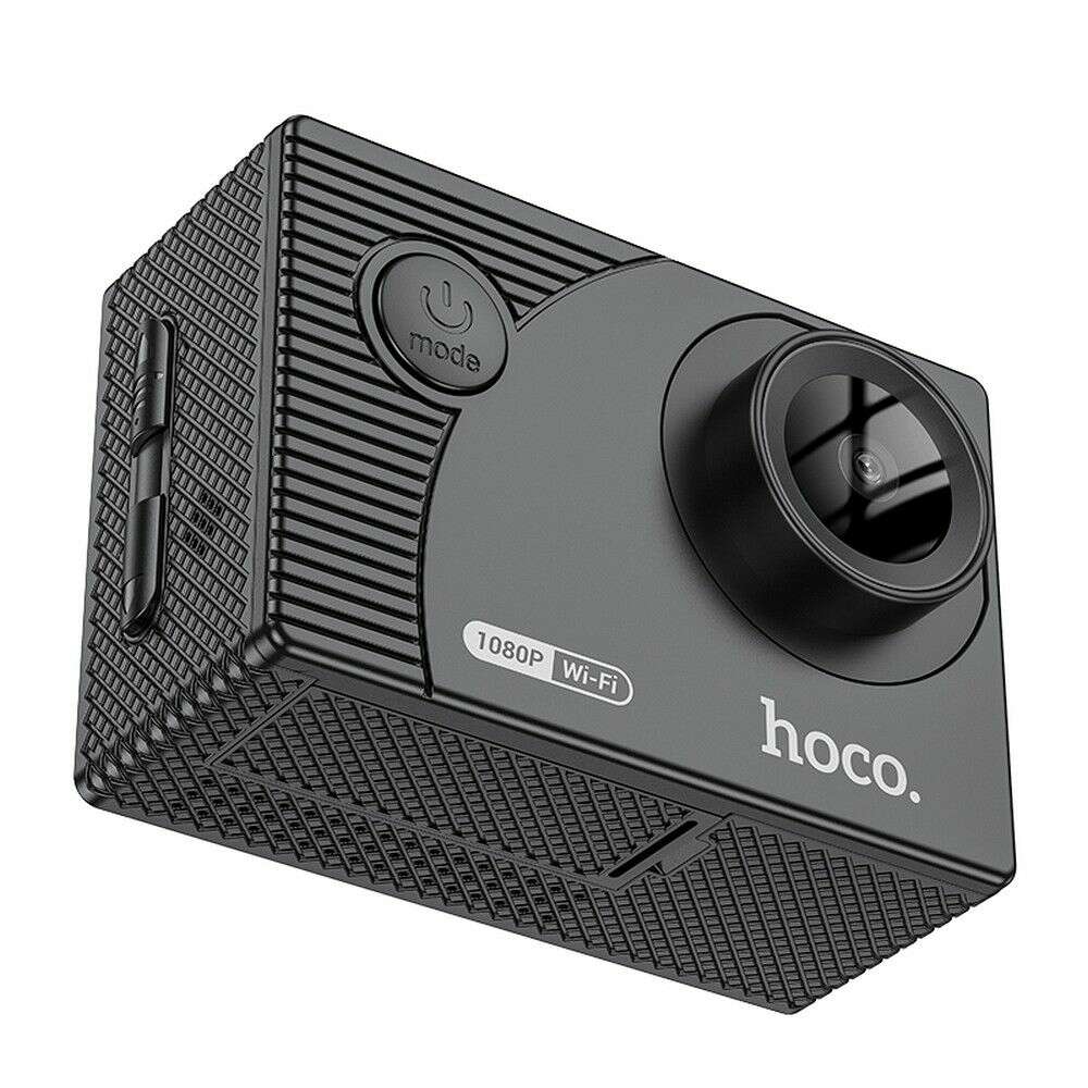 Hoco DV100 Action Camera με οθόνη 2" 1080P/30fps (Μαύρο)