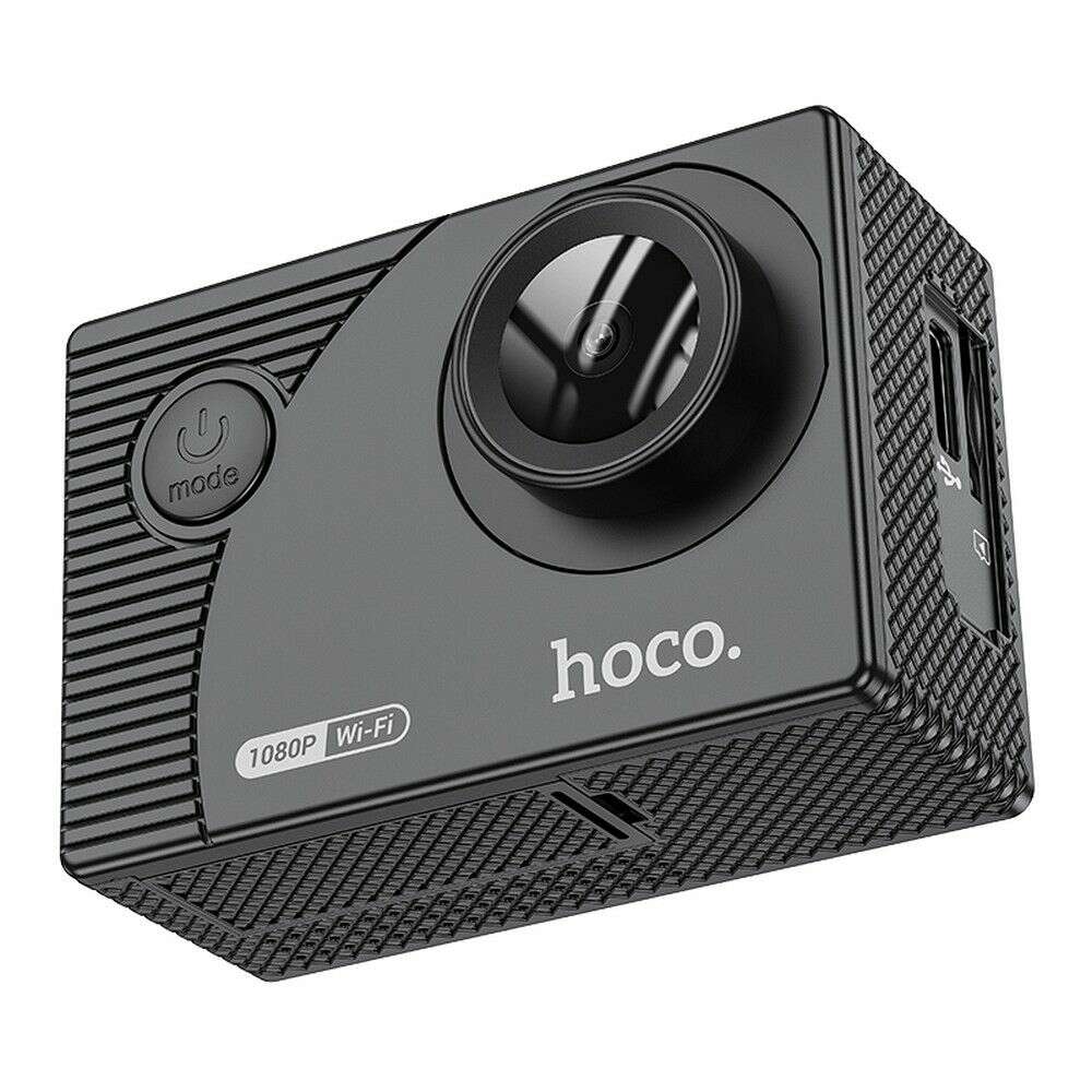 Hoco DV100 Action Camera με οθόνη 2" 1080P/30fps (Μαύρο)