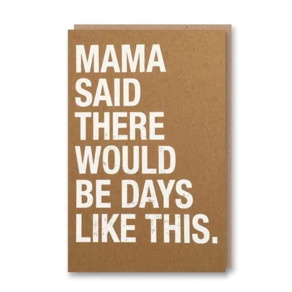 Nineteen Seventy Three Ευχετήρια Κάρτα - Mama Said NST-GC-LET