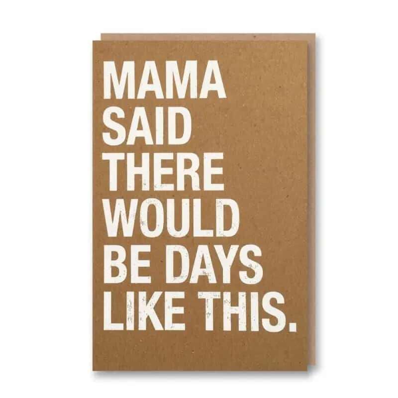Nineteen Seventy Three Ευχετήρια Κάρτα - Mama Said NST-GC-LET