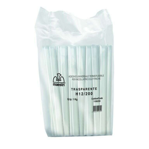 Maestri Ράβδοι Σιλικόνης H-12/200 1 Κιλού (Διάφανο)