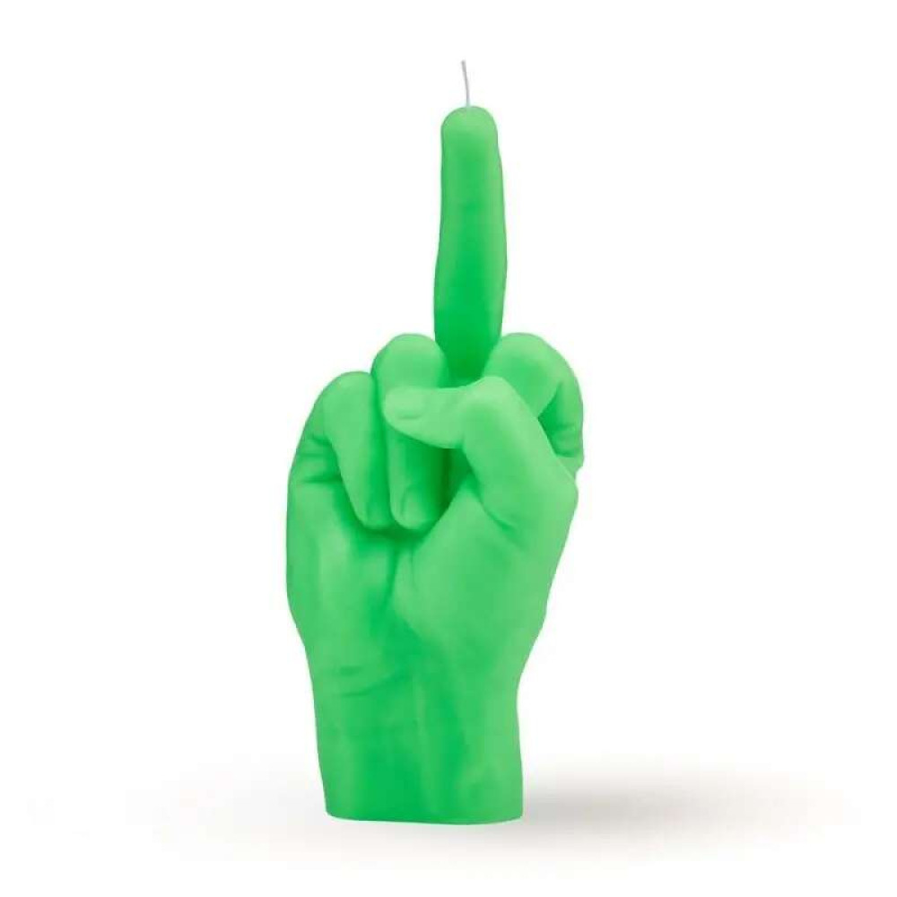 Candlehand Κερί Χειρονομίας F*ck you Φλούο Πράσινο 380gr