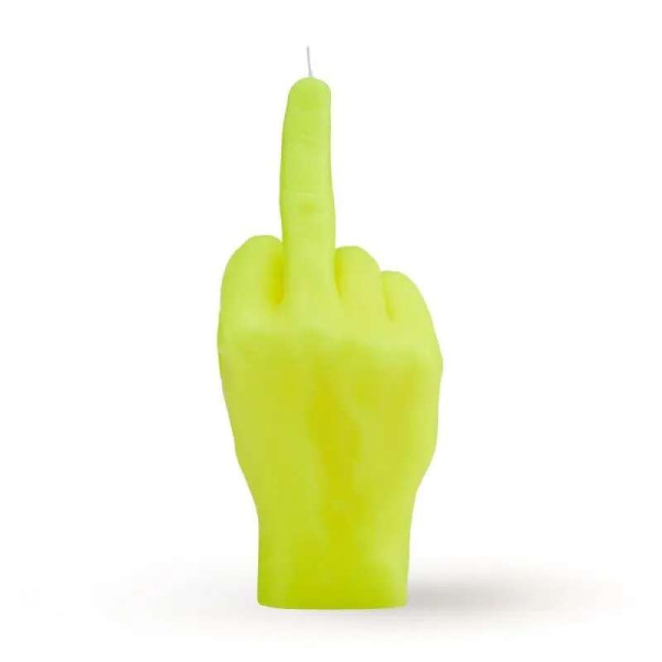 Candlehand Κερί Χειρονομίας F*ck you Φλούο Κίτρινο 380gr