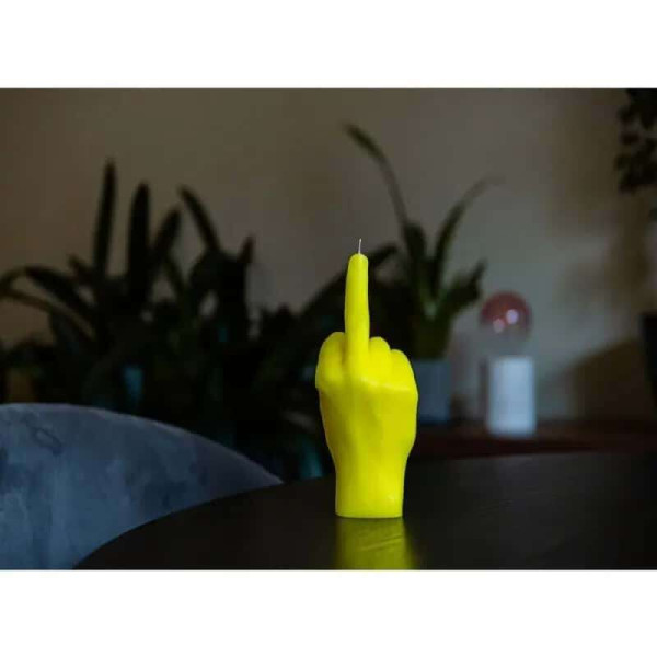Candlehand Κερί Χειρονομίας F*ck you Φλούο Κίτρινο 380gr