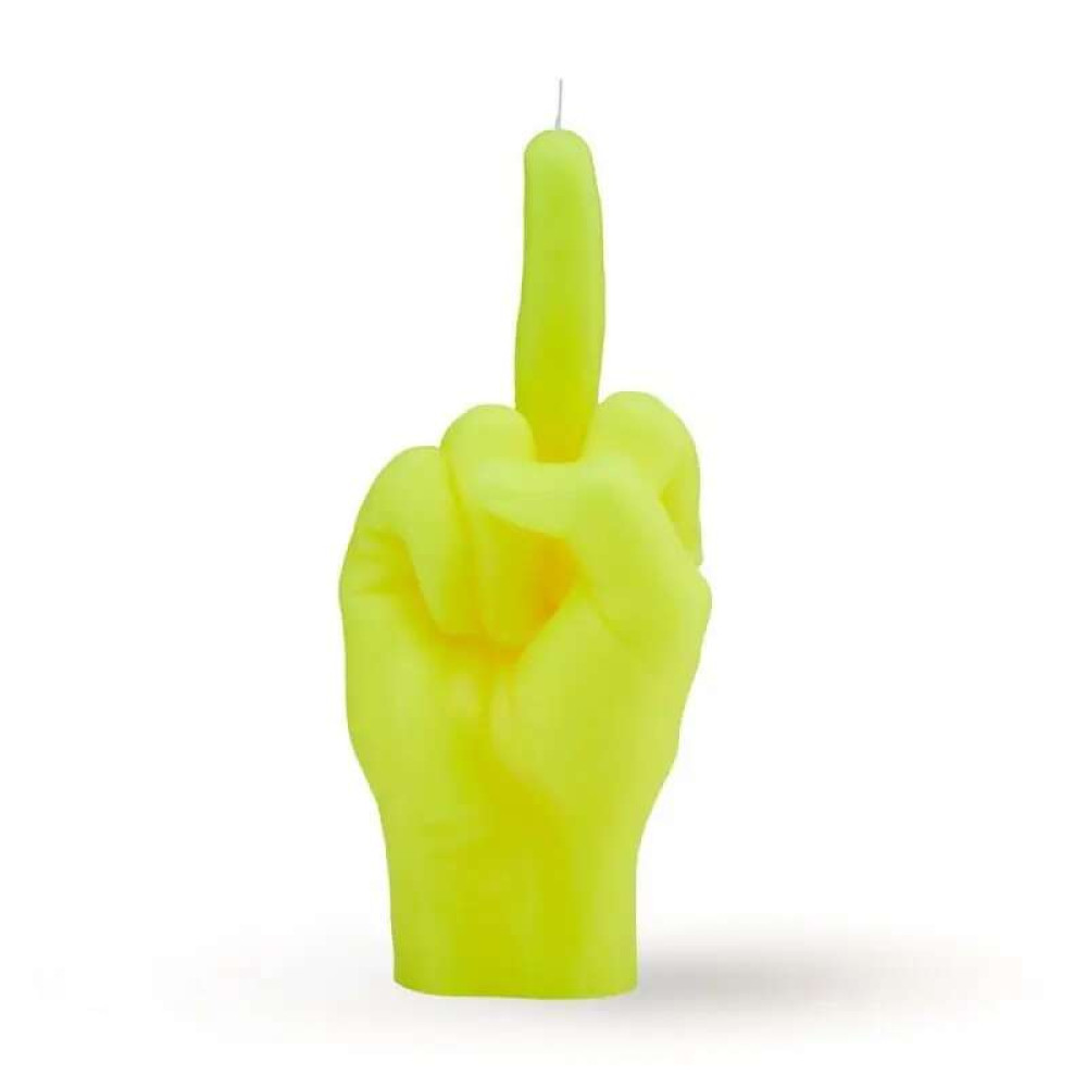Candlehand Κερί Χειρονομίας F*ck you Φλούο Κίτρινο 380gr