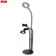 XO Ring Light BGD006 / LS-90-6 3.5cm με Επιτραπέζια Βάση Στήριξης και Βάση για Κινητό (Μαύρο)