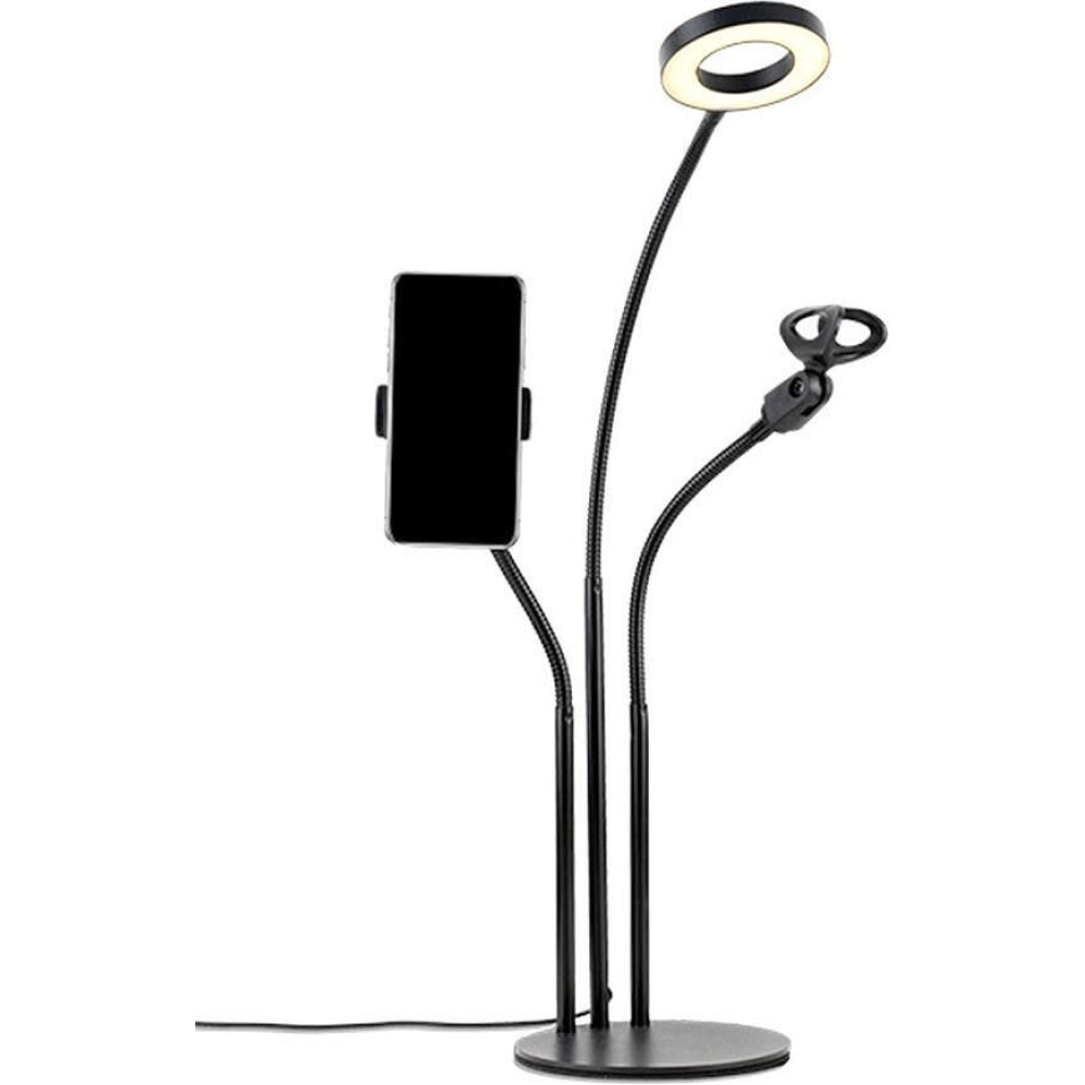 XO Ring Light BGD006 / LS-90-6 3.5cm με Επιτραπέζια Βάση Στήριξης και Βάση για Κινητό (Μαύρο)