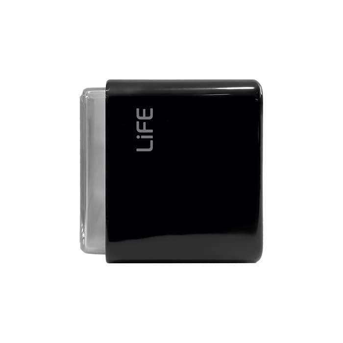 Life RETROFLIP II Ψηφιακό ρολόι / ξυπνητήρι με οθόνη LCD και retro flip design (Μαύρο)