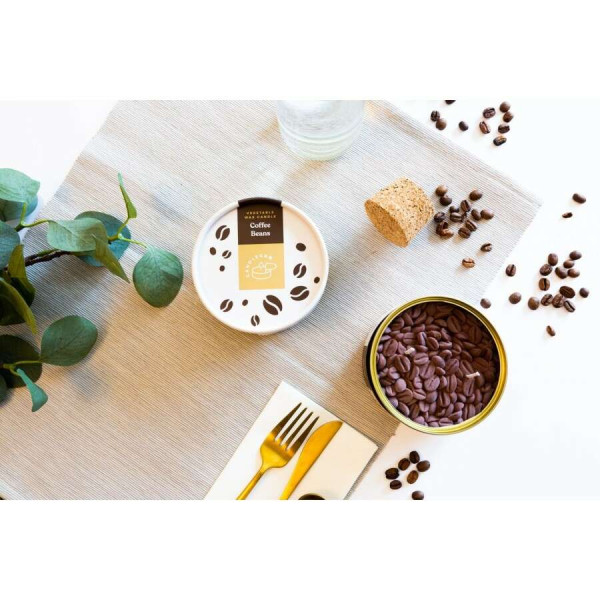 Candlehand Αρωματικό Φυτικό Κερί Γκουρμέ σε Κονσέρβα Coffee Beans 300gr