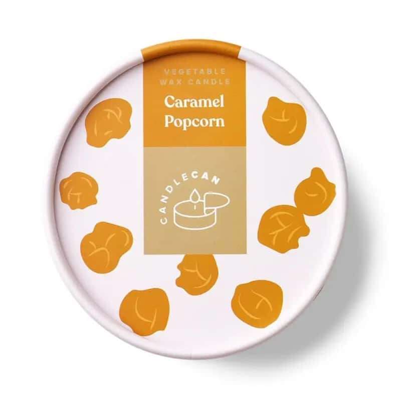 Candlehand Αρωματικό Φυτικό Κερί Γκουρμέ σε Κονσέρβα Caramel Popcorn 260gr