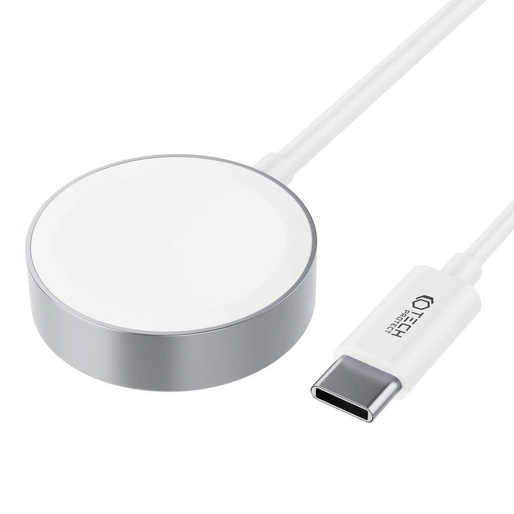 Tech-Protect Ultraboost Magnetic Φορτιστής για Apple Watch TYPE-C 120CM (Λευκό)