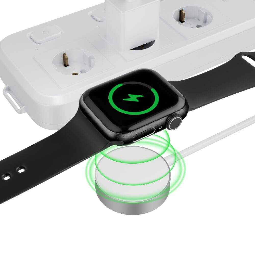 Tech-Protect Ultraboost Magnetic Φορτιστής για Apple Watch TYPE-C 120CM (Λευκό)