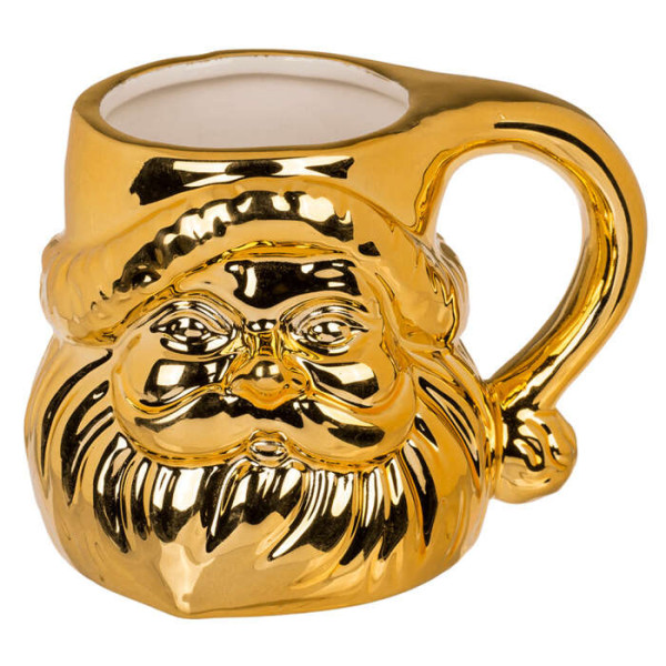 Χριστουγεννιάτικη Κούπα Δολομίτη Glossy Santa 320ml (Χρυσό)