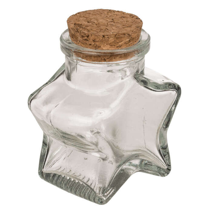 Γυάλινο Μπουκάλι Αστέρι 100ml (6,5 x 7,5 x 7,5 cm)