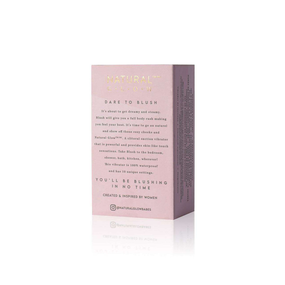 Natural Glow Αδιάβροχη Συσκευή Κλειτοριδικής Διέγερσης 4*12cm, Blush - By Upper Canada