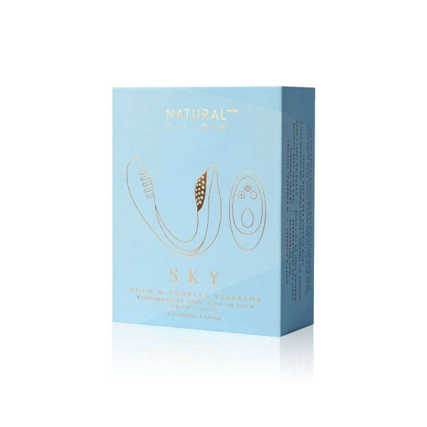 Natural Glow Αδιάβροχη Συσκευή Δόνησης 3.8*20.3cm για Ζευγάρια Sky - By Upper Canada