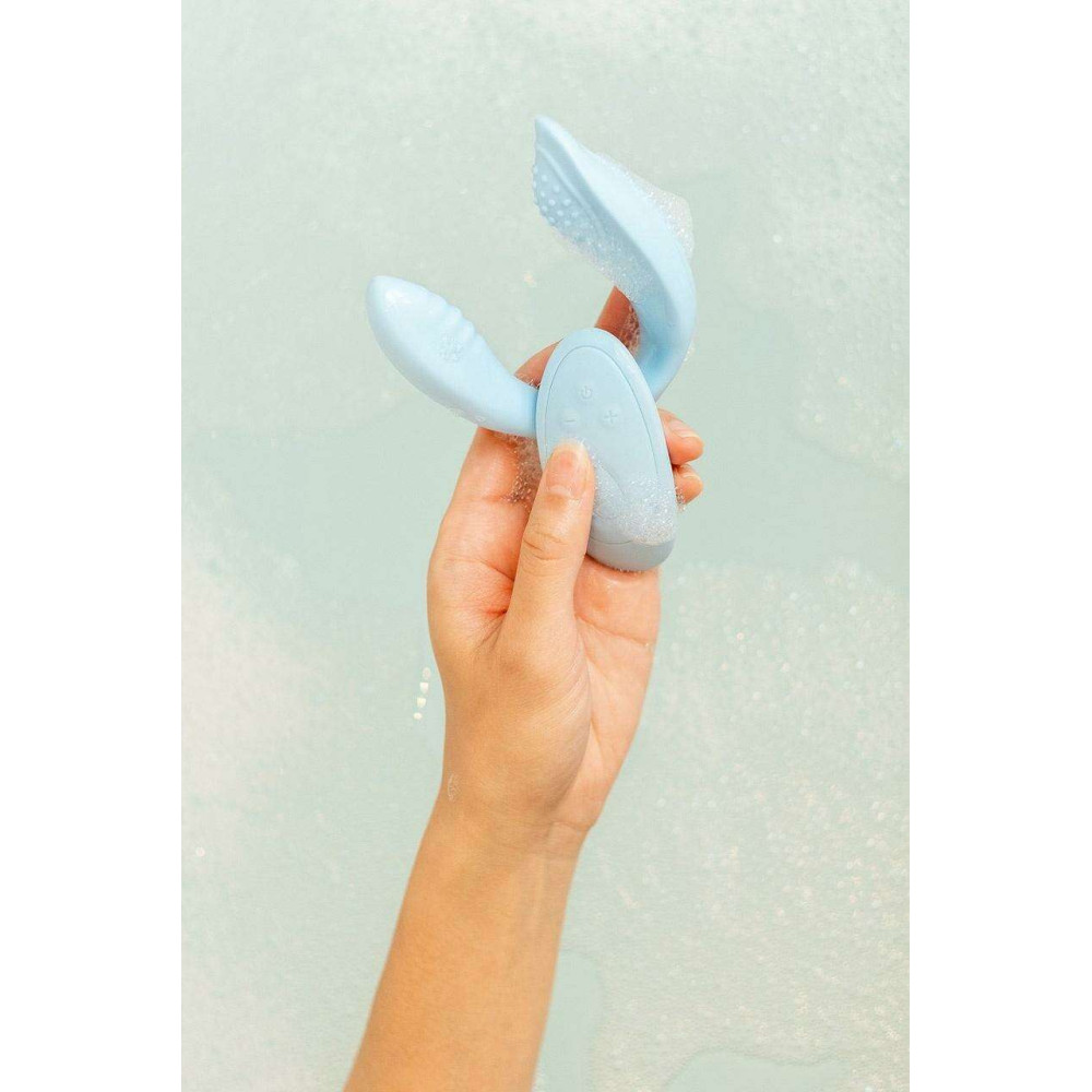 Natural Glow Αδιάβροχη Συσκευή Δόνησης 3.8*20.3cm για Ζευγάρια Sky - By Upper Canada