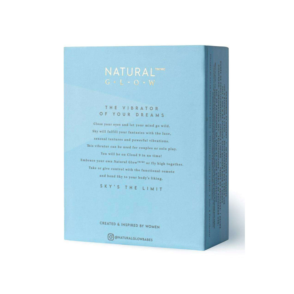 Natural Glow Αδιάβροχη Συσκευή Δόνησης 3.8*20.3cm για Ζευγάρια Sky - By Upper Canada