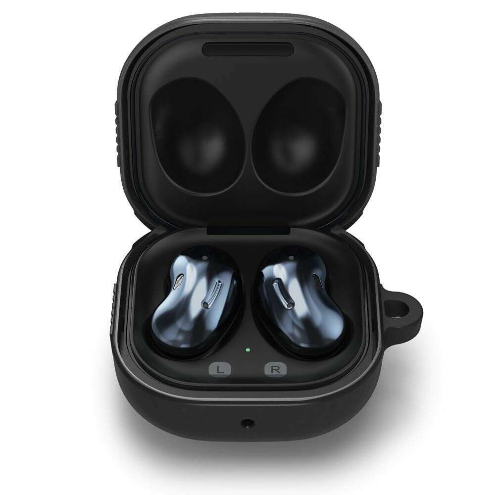 Spigen Rugged Armor Θήκη Σιλικόνης για Samsung Galaxy Buds 2 Pro / 2 / Live / Pro (Μαύρο)