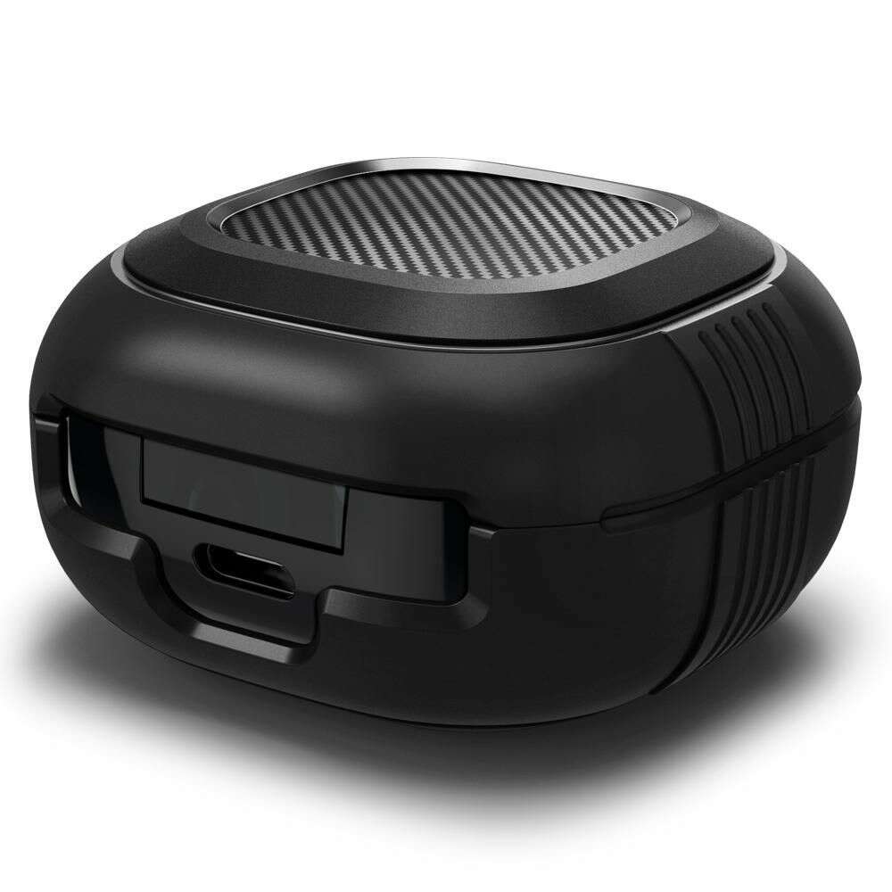 Spigen Rugged Armor Θήκη Σιλικόνης για Samsung Galaxy Buds 2 Pro / 2 / Live / Pro (Μαύρο)