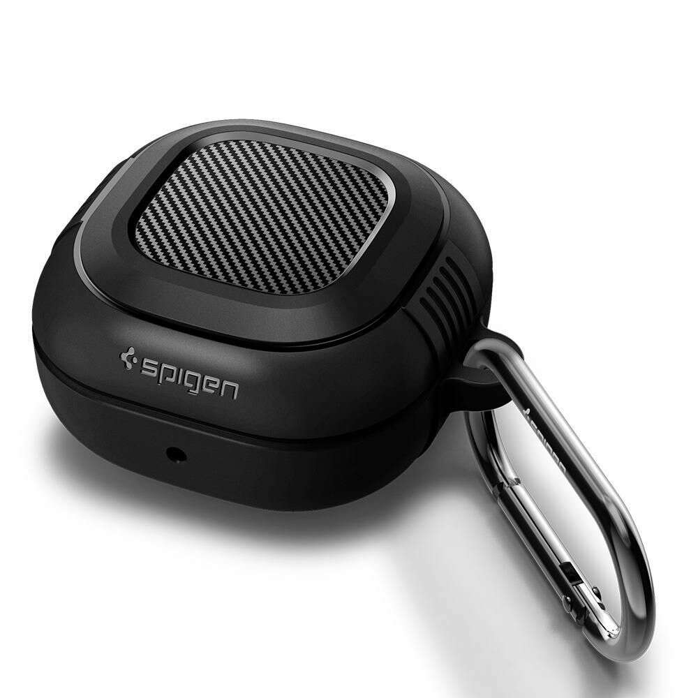 Spigen Rugged Armor Θήκη Σιλικόνης για Samsung Galaxy Buds 2 Pro / 2 / Live / Pro (Μαύρο)