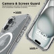 Tech-Protect Flexair Hybrid MagSafe θήκη για Apple iPhone 16 (Glitter Clear)