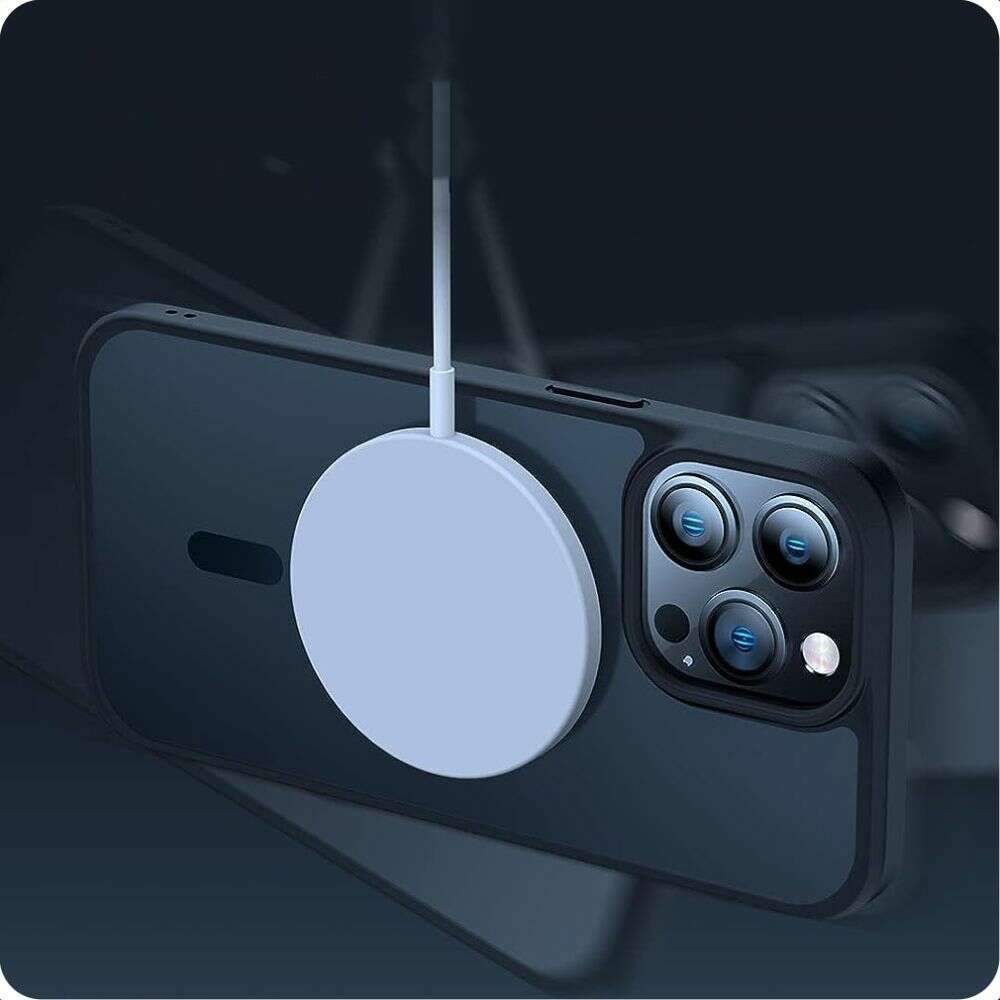 Tech Protect Magmat Magsafe Back Cover Θήκη για Apple iPhone 13 Pro Max (Μαύρο / Διάφανο)