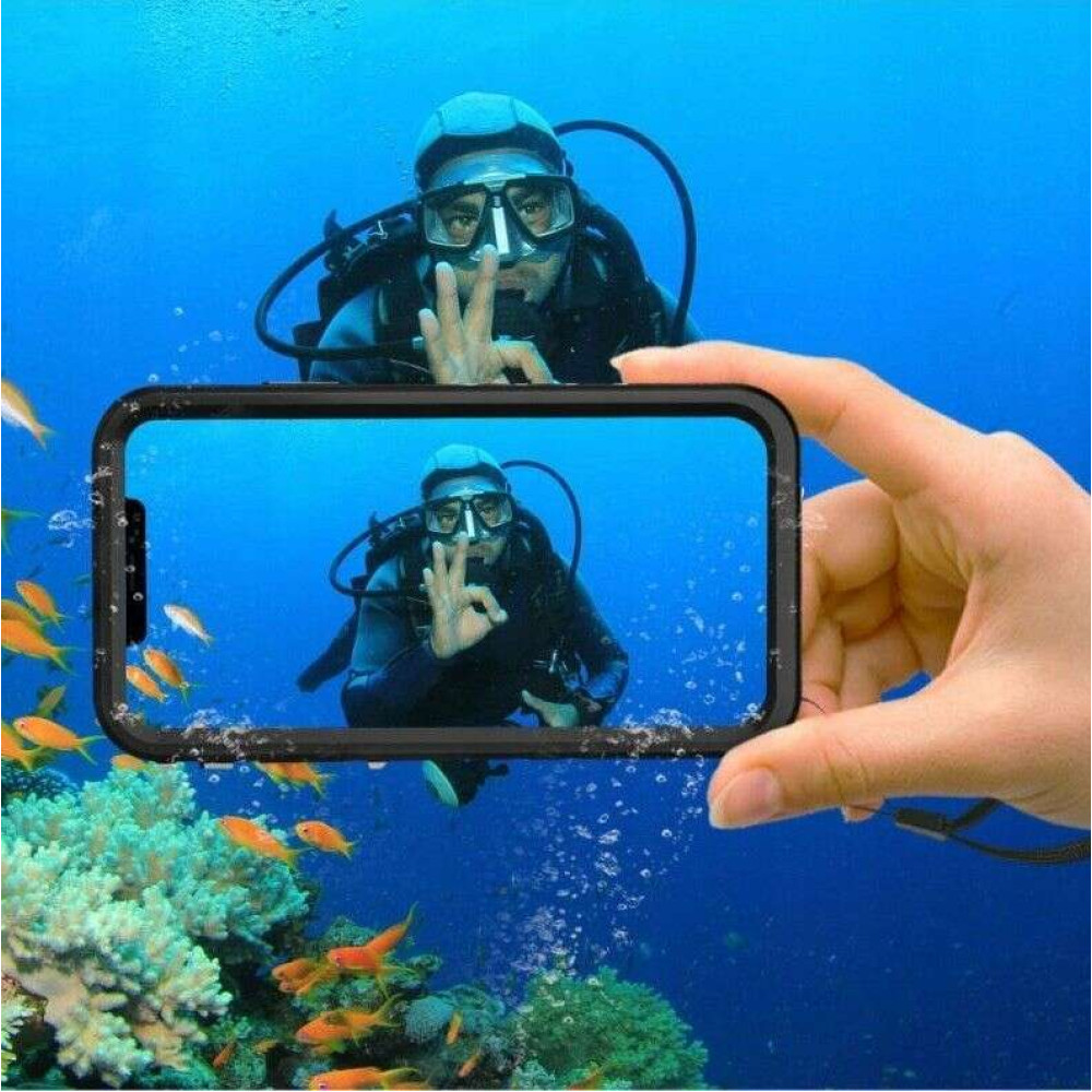 Tech-Protect Shellbox IP68 Back Cover Αδιάβροχη Θήκη για Apple iPhone 15 Pro Max (Μαύρο)
