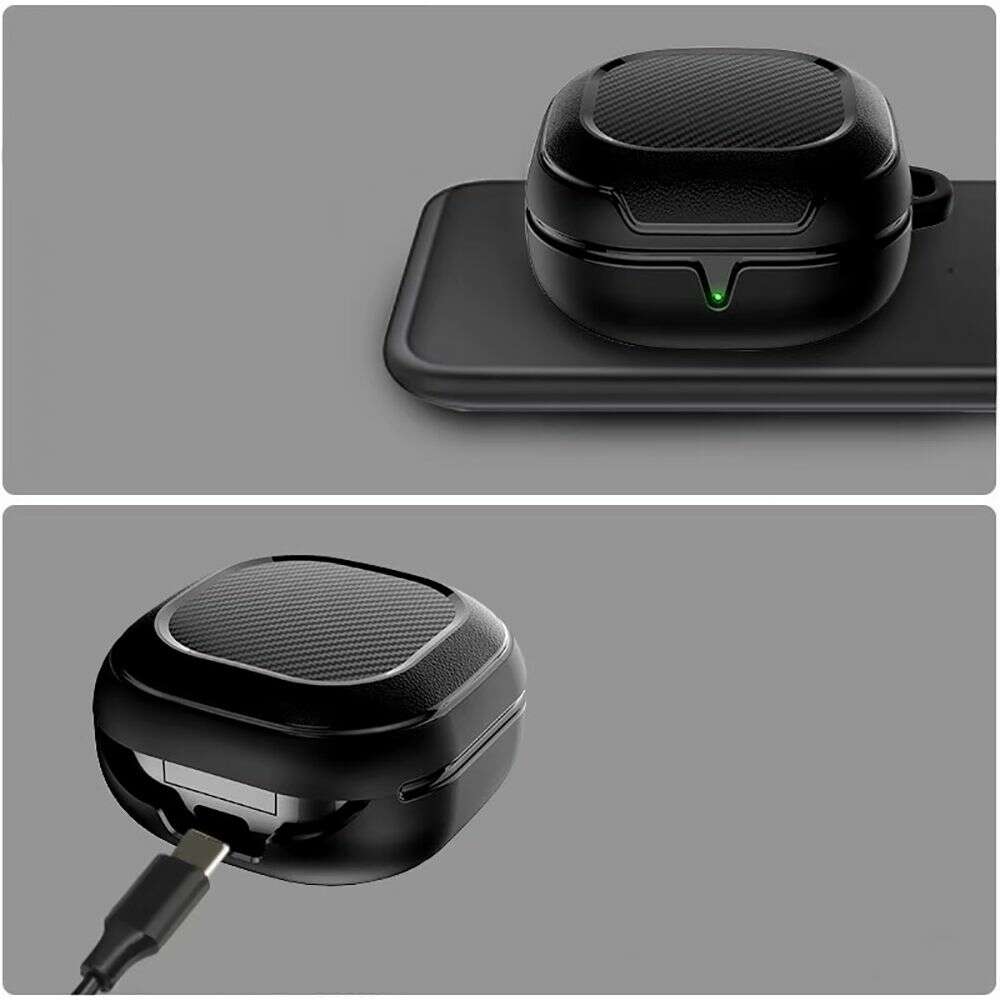 Tech-Protect Rough Carbon Θήκη για Samsung Galaxy Buds 2 Pro / 2 / Live / Pro (Μαύρο)