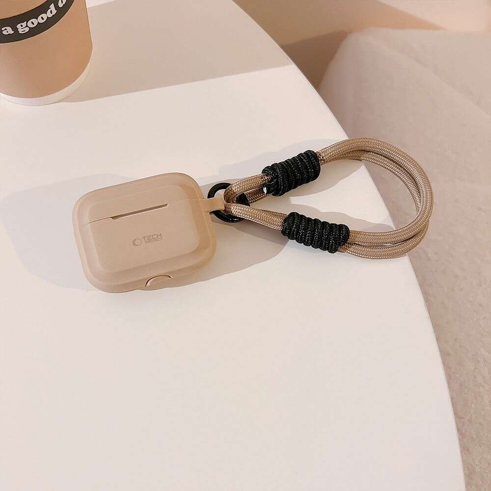 Tech-Protect Silicone Rope Θήκη για Airpods Pro 1/2 (CAFFE LATTE)