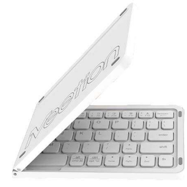 Meetion MT-BTK001 Πτυσσόμενο επαναφορτιζόμενο Πληκτρολόγιο (Λευκό)